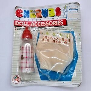 Vintage Cherubs Collection Doll Accessories Wonder Bottle and Diapers NWT